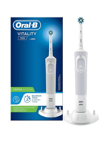 Braun Oral-B Vitality Cepillo Cross Action Blanco (D100.424.1) 2 Repuestos