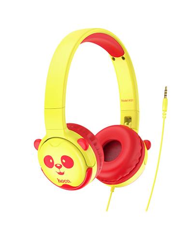 Hoco W31 Auricular para Niños y Niñas Rojo/Amarillo