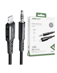 Acefast C1-06 Cable Lightning a Jack 3.5mm Certificado Negro