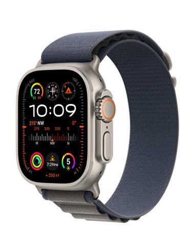 Apple Watch Ultra 2 GPS+ Cellular 49mm Titanium/Blue Alpine Large (MREQ3TY/A)