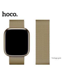 Hoco iWatch WA03 Simple Beauty Series Milanese Steel Strap (38/40/41mm) Vintage Gold