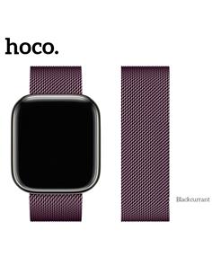 Hoco iWatch WA03 Simple Beauty Series Milanese Steel Strap (38/40/41mm) Black Currant