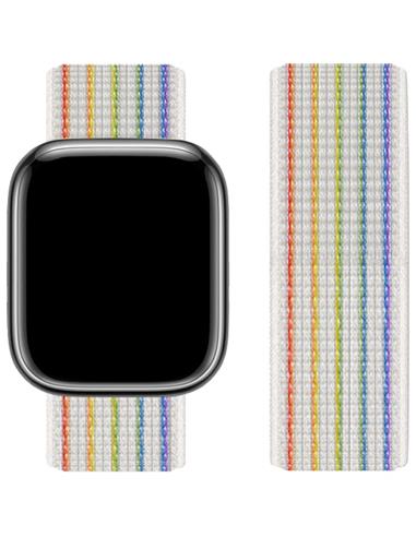 Hoco iWatch WA02 Original Series Loop Type Nylon Strap (38/40/41mm) Reflective Rainbow Edition