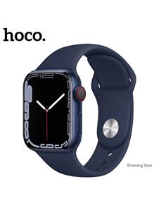 Hoco iWatch WA01 Flexible Series Classic Sports Silicone Strap (38/40/41mm) Evening Blue