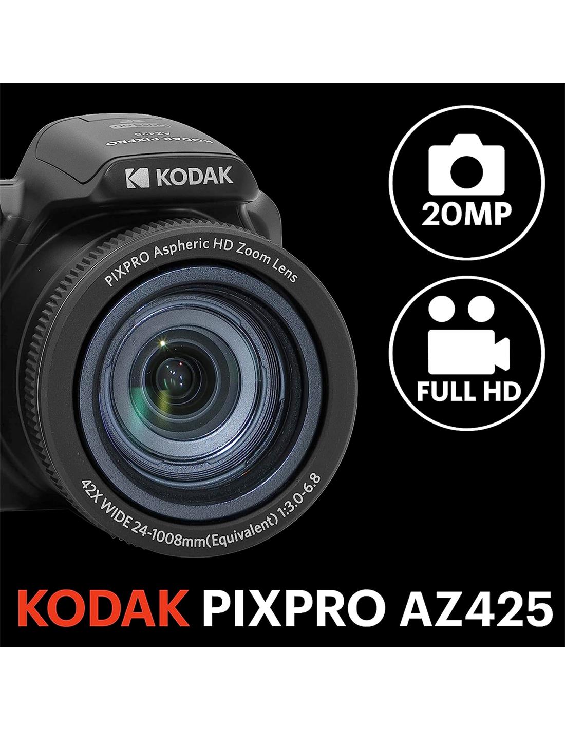 Kodak Pixpro AZ425 Cámara Digital 20Mp y 42x Zoom + Funda de Regalo