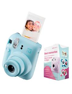 Fujifilm Instax Mini 12 Cámara Instantánea Pastel Blue Kit Best Memories
