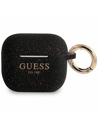 Guess GUS3SGGEK Airpods 3 Cover Negro Silicona