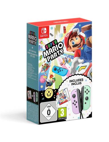 Nintendo Switch Mando Pack Supermario Party + Joy Con Morado Verde
