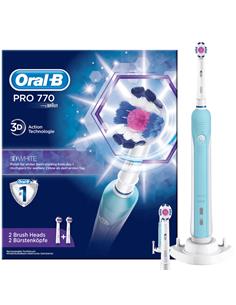 Braun Oral-B Cepillo Pro770 3D White + 2 Cabezales (D16.524.U)