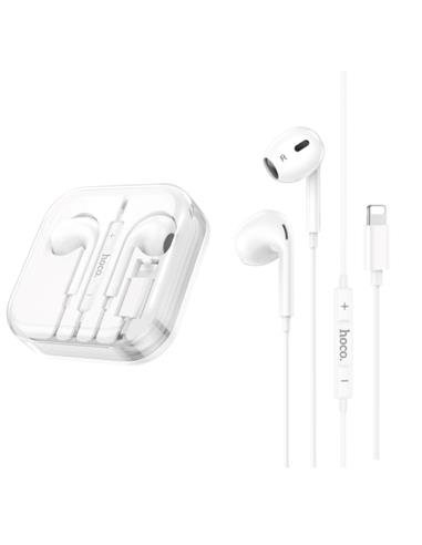 Auriculares Blancos COOL Stereo Con Micro para iPHONE (Lightning