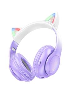 Hoco W42 Auricular Cat ears Bluetooth Purple Grape