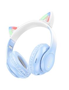 Hoco W42 Auricular Cat ears Bluetooth Crystal Blue