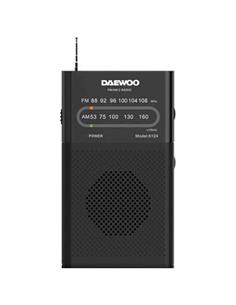 Daewoo DW1027 Radio Portátil AM/FM con Altavoz Integrado Negro
