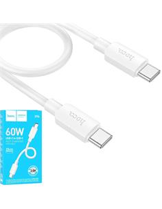 Cable USB-C a USB-C 60w Mini 0.25m Hoco X96 Blanco