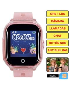 SaveFamily Superior 2G Smartwatch para niños Rosa