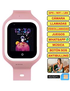 SaveFamily Reloj Iconic Plus 4G Rosa - Reloj con Localizador