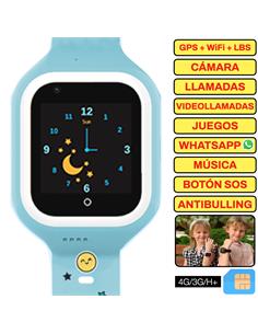 SaveFamily Reloj Iconic 4G Plus Kids Wonderful Azul - Reloj con Localizador