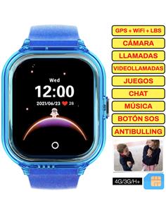 SaveFamily Reloj Enjoy Smartwatch para niños con 4G y GPS Azul - Reloj con Localizador