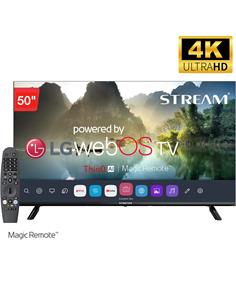 Televisor 50" STREAM SYSTEM 4K Smart TV WebOs by LG con Magic Remote