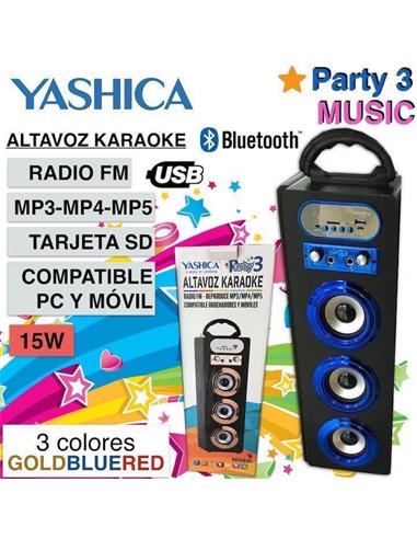 YASHICA PARTY 3 07 ALTAVOZ BLUETOOTH BLUE