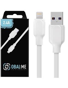 Cable USB-A a Lightning Obal:Me 1 Metro Blanco