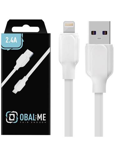 Cable USB-A a Lightning Obal:Me 1 Metro Blanco