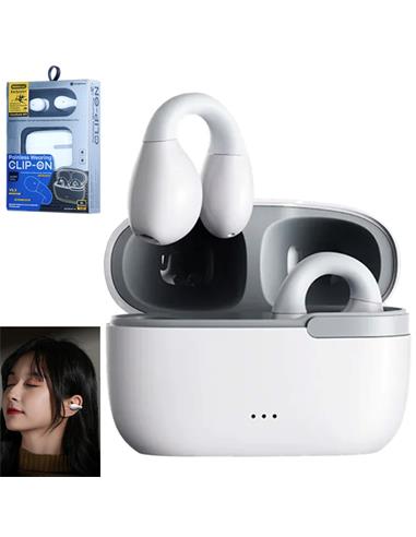 Remax W11 Auricular Bluetooth Open Ear con Clip Blanco