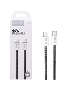 Cable USB-C a USB-C 1M 60W Hoco X104 Black (para iPhone 15)
