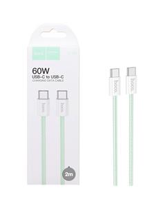 Cable USB-C a USB-C 2M 60W Hoco X104 Green (para iPhone 15)