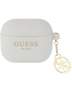 Guess GUA3LSC4EG AirPods 3 cover Grey Silicone Charm 4G Collection Airpods