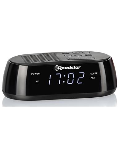 Roadstar CLR-2477 Radio Despertador con Cargador USB