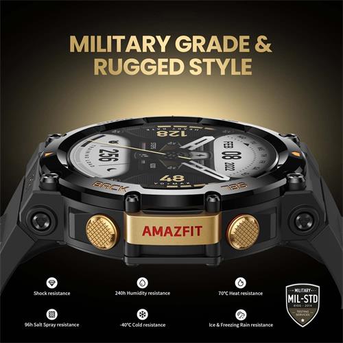 Amazfit T-Rex 2 Smartwatch con 150 modos deportivos Negro