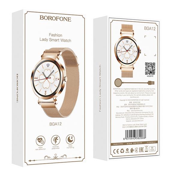 Borofone BGA12 Fashion Lady Smart Watch Oro