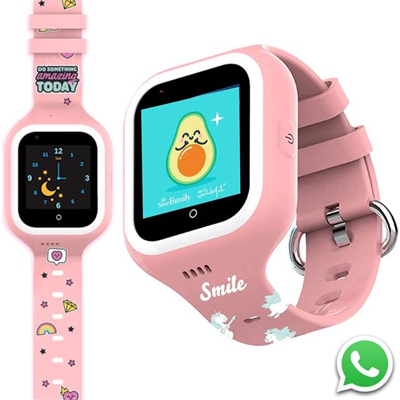 SaveFamily Reloj Iconic 4G Plus Kids Wonderful  Rosa - Reloj con Localizador