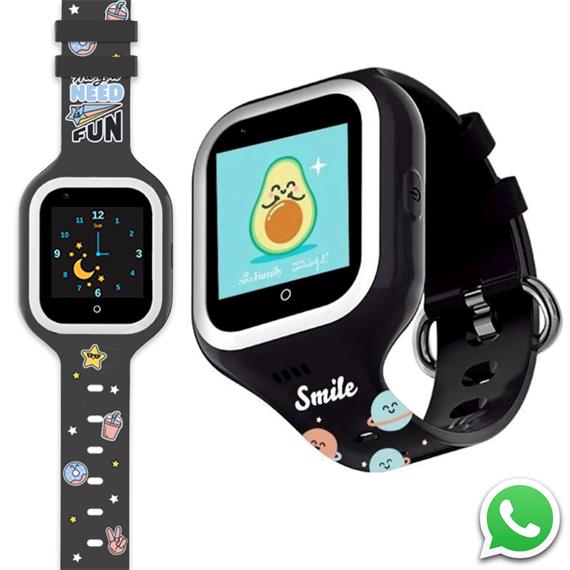 SaveFamily Reloj Iconic 4G Plus Kids Wonderful Negro - Reloj con Localizador
