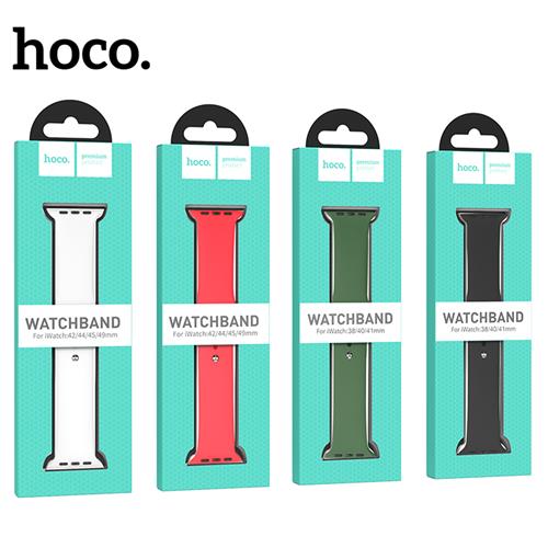 Hoco iWatch WA01 Correa Sport Silicona Negro