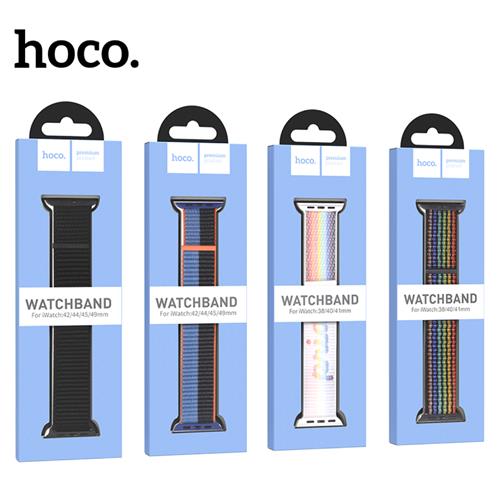 Hoco iWatch WA02 Correa Nylon Blanco Rainbow
