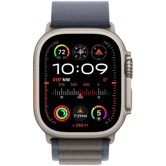 Apple Watch Ultra 2 GPS+ Cellular 49mm Titanium/Blue Alpine Large (MREQ3TY/A)
