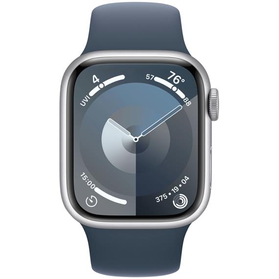 Apple Watch Series 9 GPS 45mm Silver Aluminium M/L (MR9E3QL/A)