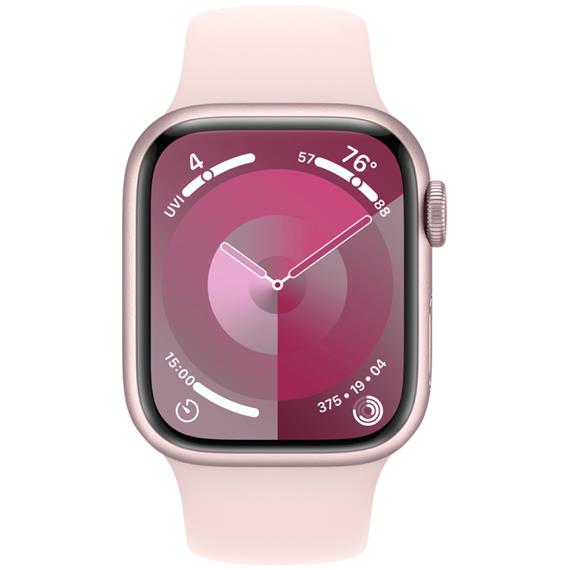 Apple Watch Series 9 GPS 41mm Pink Aluminium S/M (MR933QL/A)