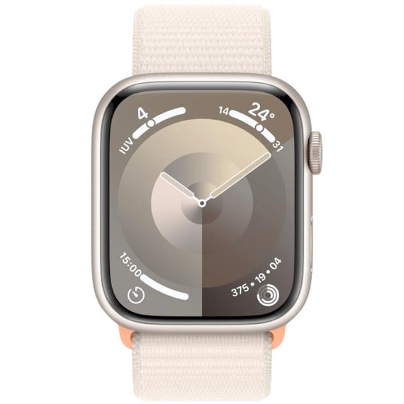 Apple Watch Series 9 GPS 45mm Starlight Aluminium (MR983QL/A)