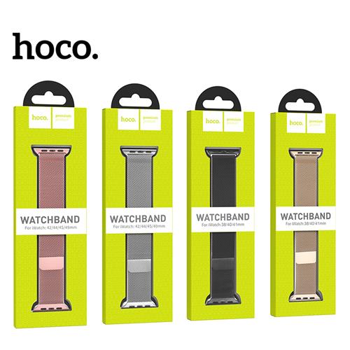 Hoco iWatch WA03 Simple Beauty Series Milanese Steel Strap (38/40/41mm) Negro