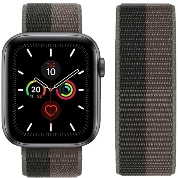 Hoco iWatch WA02 Original Series Loop Type Nylon Strap (38/40/41mm) Storm Black/Gray