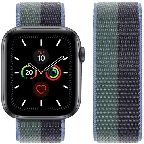 Hoco iWatch WA02 Original Series Loop Type Nylon Strap (38/40/41mm) Midnight With Eucalyptus Green
