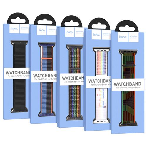 Hoco iWatch WA02 Original Series Loop Type Nylon Strap (38/40/41mm) Black Unity