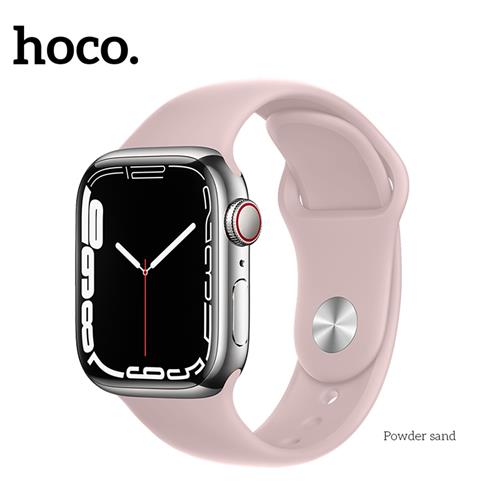 Hoco iWatch WA01 Flexible Series Classic Sports Silicone Strap (38/40/41mm) Powder Sand
