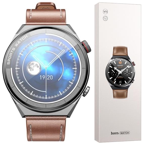 Hoco Y11  Smartwatch con llamadas Gris / Marrón