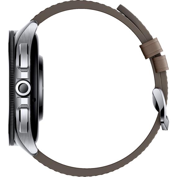 Xiaomi Watch 2 Pro 4G LTE Silver Case Brown Leather Strap (BHR7210GL)