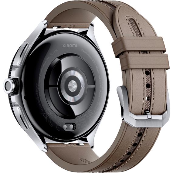 Xiaomi Watch 2 Pro 4G LTE Silver Case Brown Leather Strap (BHR7210GL)