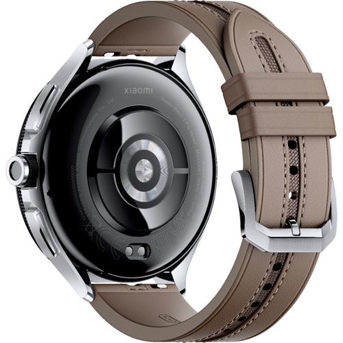 Xiaomi Watch 2 Pro 4G LTE Silver Case Brown Leather Strap (BHR7210GL)